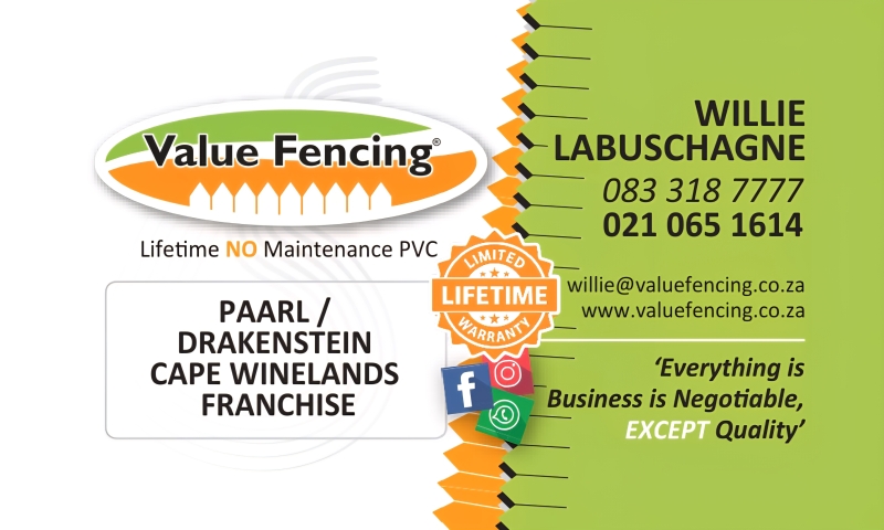 pvc fence installation paarl cape winelands fencing solutions sans compliant pool fencing south africa uv resistant fencing paarl rust free fencing alternative pvc vs steel palisade comparison estate 